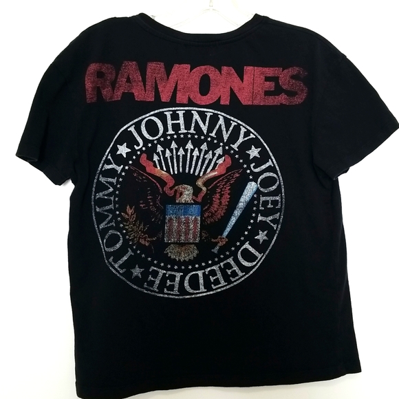 Zara Ramones Front & Back Graphic Band Tee Size Small - Picture 6 of 7